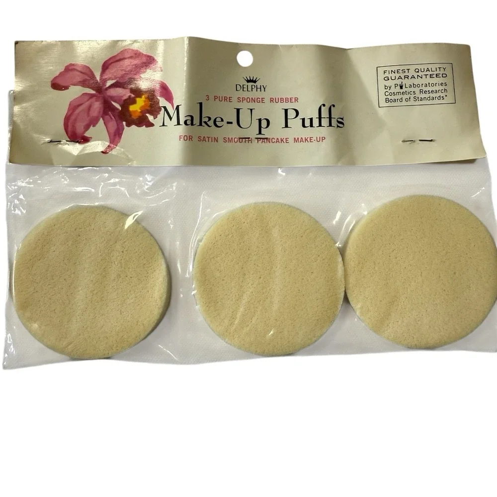 Rare Vintage 1940s–60s Makeup Lot | Puffs Sponges Applicators | Beauty Collector